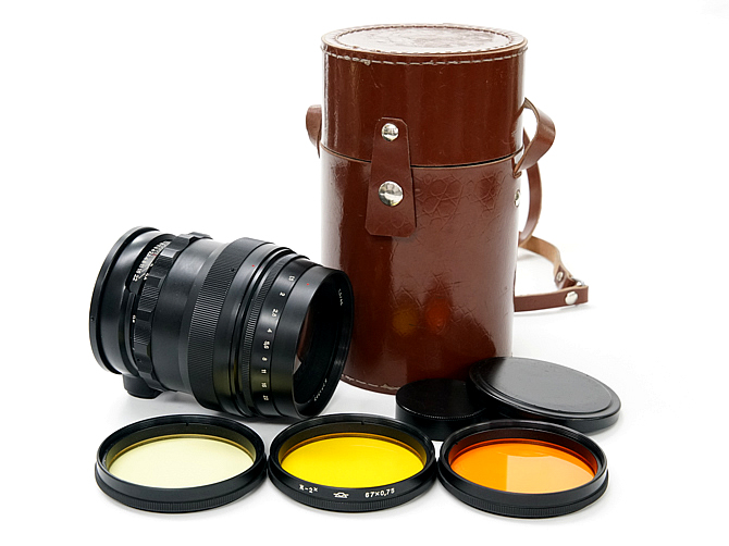 85/1.5 Helios-40 (U.S.S.R.)   50ﾐﾘ f1.5ゾナーの相似系 プリセット絞り 専用レンズケース、フィルター付きの画像