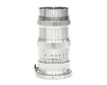 13.5 cm  F3.5 NIKKOR-Q•C 最小絞り値 F32  Contaxマウント Nippon Kogaku Japan、メートル表示、距離計連動、の画像