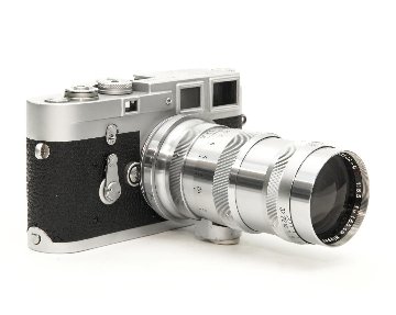 13.5 cm  F3.5 NIKKOR-Q•C 最小絞り値 F32  Contaxマウント Nippon Kogaku Japan、メートル表示、距離計連動、の画像