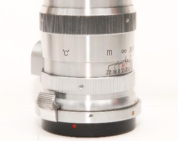 13.5 cm  F3.5 NIKKOR-Q•C 最小絞り値 F32  Contaxマウント Nippon Kogaku Japan、メートル表示、距離計連動、の画像