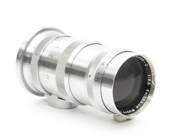 13.5 cm  F3.5 NIKKOR-Q•C 最小絞り値 F32  Contaxマウント Nippon Kogaku Japan、メートル表示、距離計連動、の画像