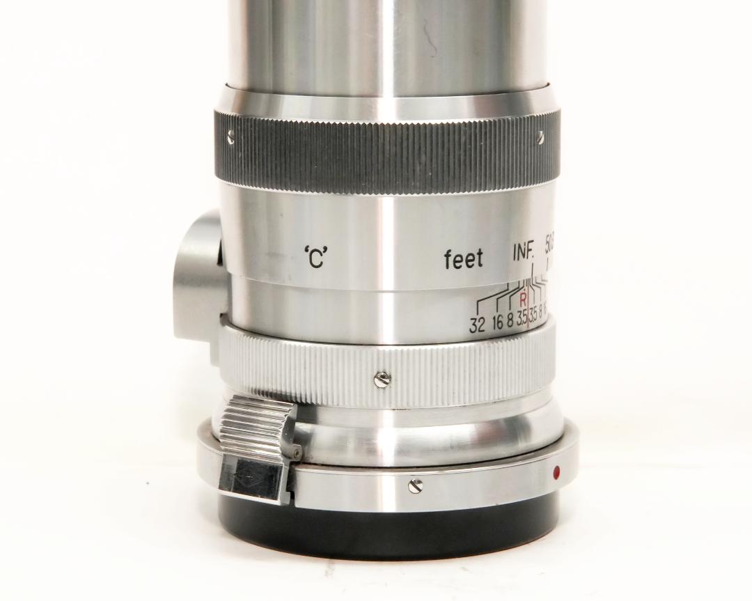13.5 cm F3.5 NIKKOR-Q•C 最小絞り値 F32  Contaxマウント Nippon Kogaku Japan、Feet表示、距離計連動、の画像