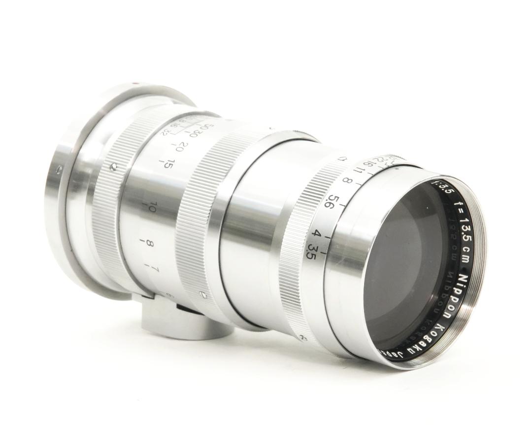 13.5 cm F3.5 NIKKOR-Q•C 最小絞り値 F32  Contaxマウント Nippon Kogaku Japan、Feet表示、距離計連動、の画像