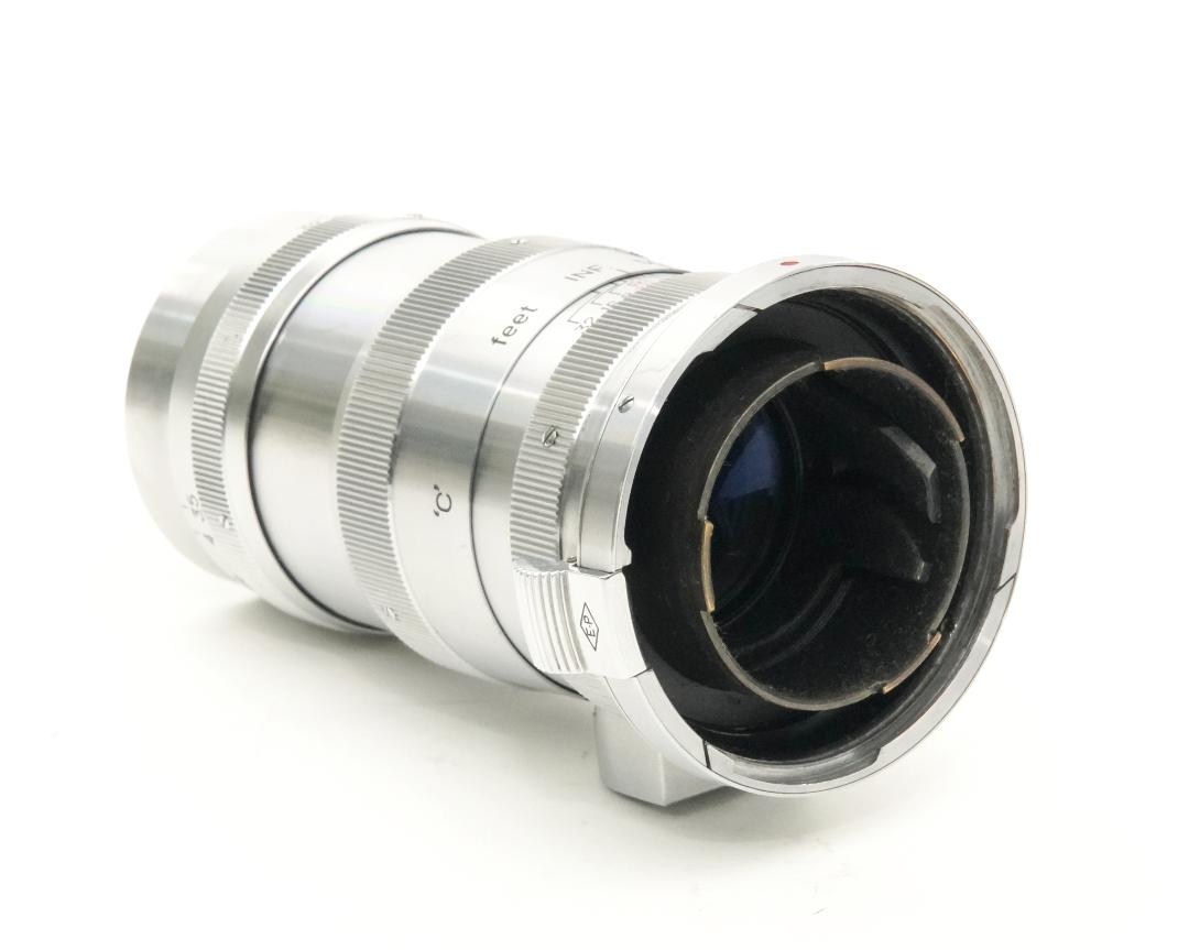 13.5 cm F3.5 NIKKOR-Q•C 最小絞り値 F32  Contaxマウント Nippon Kogaku Japan、Feet表示、距離計連動、の画像
