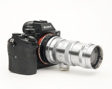 13.5 cm F3.5 NIKKOR-Q•C 最小絞り値 F32  Contaxマウント Nippon Kogaku Japan、Feet表示、距離計連動、の画像