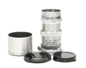 13.5 cm F3.5 NIKKOR-Q•C 最小絞り値 F32  Contaxマウント Nippon Kogaku Japan、Feet表示、距離計連動、の画像