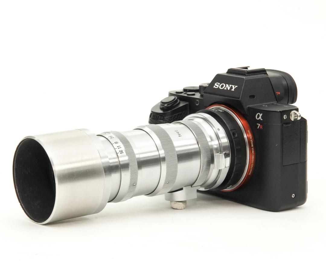 13.5cm F3.5 NIKKOR-Q•C 最小絞り値 F16 希少な初期モデル  Contaxマウント Nippon Kogaku Tokyo、feet表示、距離計連動、コーティングに違いがあり〼の画像