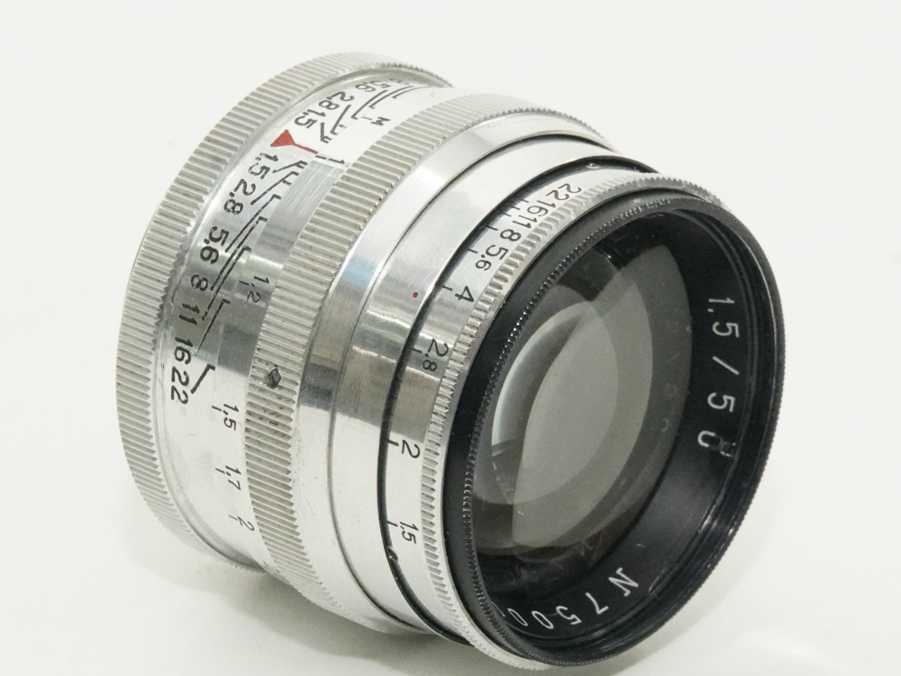 50/1.5 Jupitar P3  N.7500082　ライカL39 & Ｍ用   L39-M リング付 (6ビット)  距離計連動の画像