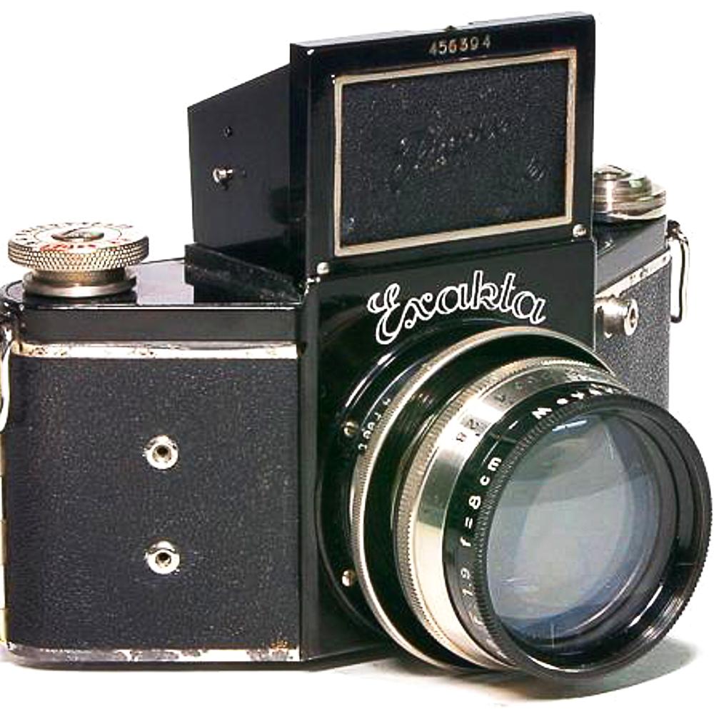 Night Exakta VP 127 Germay Dresden, 80mm F1.9 Primoplan 「Meyer Gorlitz」 127ベスト版フルサイズ、 オリジナル本革カメラケース付の画像