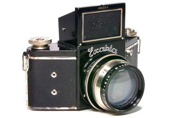 Night Exakta VP 127 Germay Dresden, 80mm F1.9 Primoplan 「Meyer Gorlitz」 127ベスト版フルサイズ、 オリジナル本革カメラケース付の画像