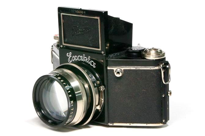 Night Exakta VP 127 Germay Dresden, 80mm F1.9 Primoplan 「Meyer Gorlitz」 127ベスト版フルサイズ、 オリジナル本革カメラケース付の画像