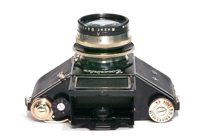 Night Exakta VP 127 Germay Dresden, 80mm F1.9 Primoplan 「Meyer Gorlitz」 127ベスト版フルサイズ、 オリジナル本革カメラケース付の画像