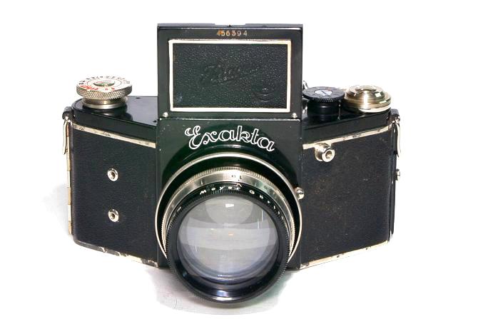 Night Exakta VP 127 Germay Dresden, 80mm F1.9 Primoplan 「Meyer Gorlitz」 127ベスト版フルサイズ、 オリジナル本革カメラケース付の画像