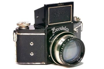 Night Exakta VP 127 Germay Dresden, 80mm F1.9 Primoplan 「Meyer Gorlitz」 127ベスト版フルサイズ、 オリジナル本革カメラケース付の画像