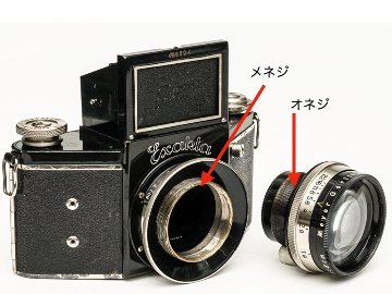 Night Exakta VP 127 Germay Dresden, 80mm F1.9 Primoplan 「Meyer Gorlitz」 127ベスト版フルサイズ、 オリジナル本革カメラケース付の画像