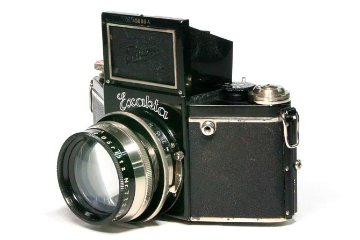 Night Exakta VP 127 Germay Dresden, 80mm F1.9 Primoplan 「Meyer Gorlitz」 127ベスト版フルサイズ、 オリジナル本革カメラケース付の画像