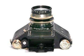 Night Exakta VP 127 Germay Dresden, 80mm F1.9 Primoplan 「Meyer Gorlitz」 127ベスト版フルサイズ、 オリジナル本革カメラケース付の画像