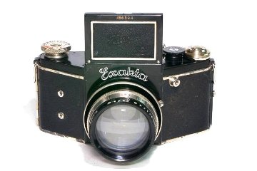 Night Exakta VP 127 Germay Dresden, 80mm F1.9 Primoplan 「Meyer Gorlitz」 127ベスト版フルサイズ、 オリジナル本革カメラケース付の画像