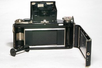 Night Exakta VP 127 Germay Dresden, 80mm F1.9 Primoplan 「Meyer Gorlitz」 127ベスト版フルサイズ、 オリジナル本革カメラケース付の画像