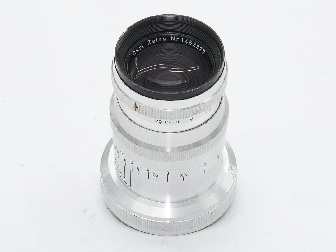 85/4 Triotar (Carl Zeiss) 前キヤップ　距離計連動 の画像