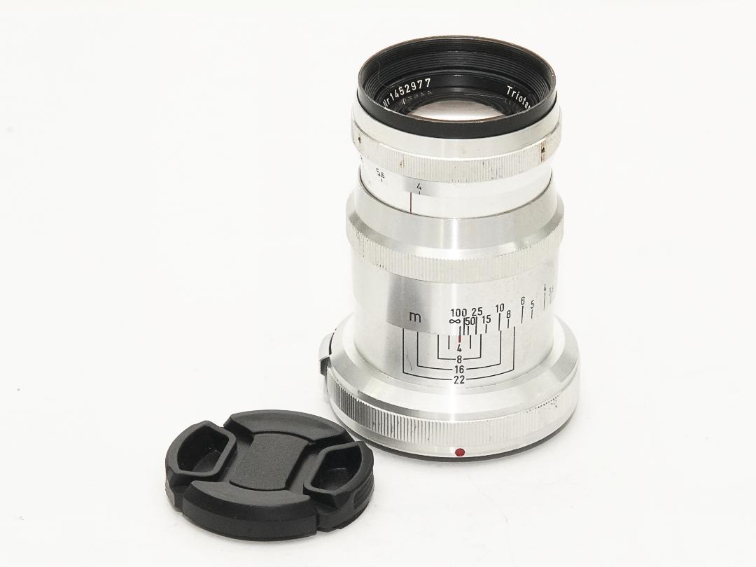 85/4 Triotar (Carl Zeiss) 前キヤップ　距離計連動 の画像