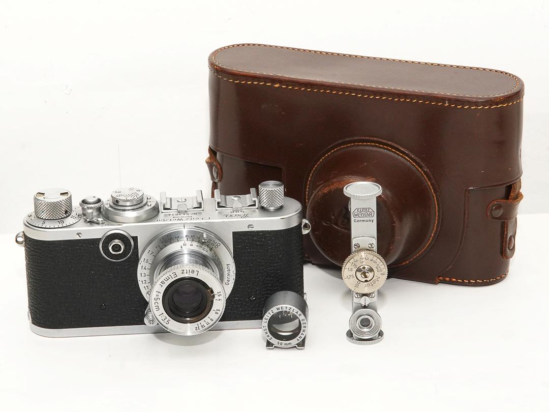 Leica １F (前期型） 50/3.5 Elmar　距離計　50mm ファインダー　cameraケース　5点セットの画像