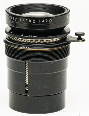250/6.3 Tele-Tessar (Carl Zeiss Jena) バ-レルレンズ L#409323　真円絞り 元箱付   1920年製造のオールドレンズ (102年前)の画像