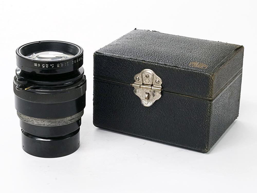 250/6.3 Tele-Tessar (Carl Zeiss Jena) バ-レルレンズ L#409323　真円絞り 元箱付   1920年製造のオールドレンズ (102年前)の画像