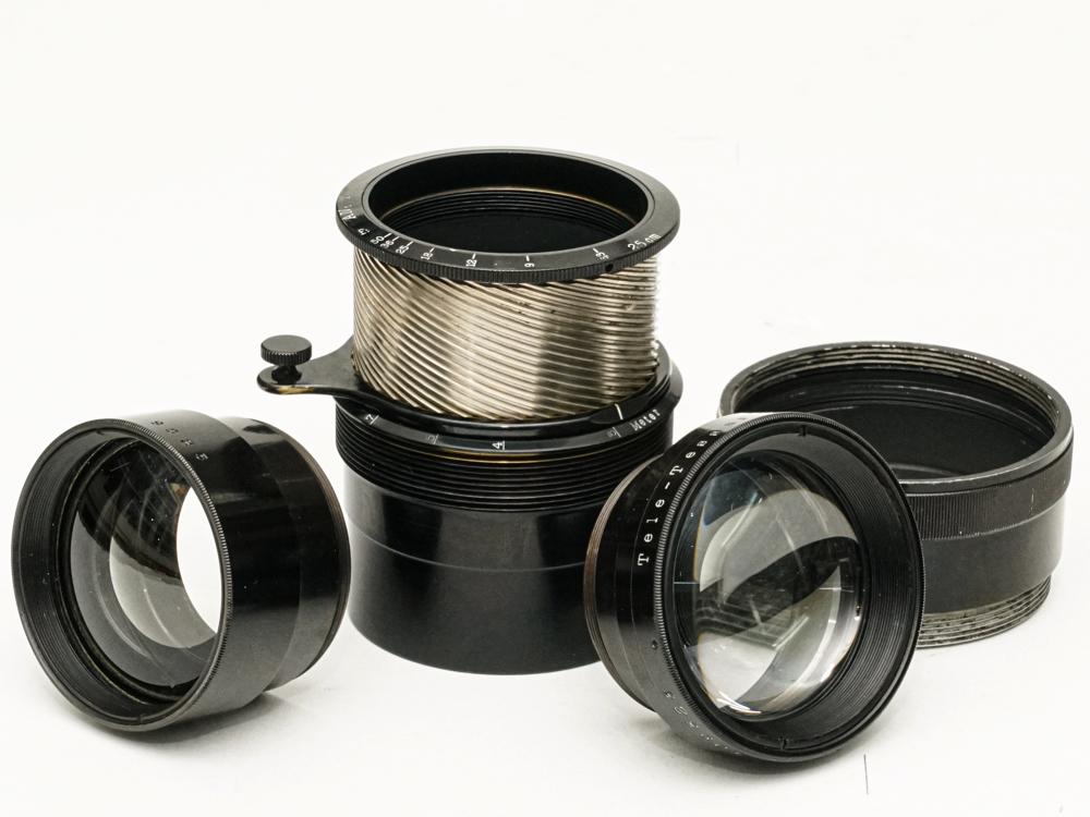 250/6.3 Tele-Tessar (Carl Zeiss Jena) バ-レルレンズ L#409323　真円絞り 元箱付   1920年製造のオールドレンズ (102年前)の画像