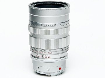 90/2 SUMMICRON L#1741233 (ズミクロン) Rare ライカ M用  距離計連動 レンズフード内臓 専用本革ケース付 の画像