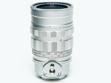 90/2 SUMMICRON L#1741233 (ズミクロン) Rare ライカ M用  距離計連動 レンズフード内臓 専用本革ケース付 の画像