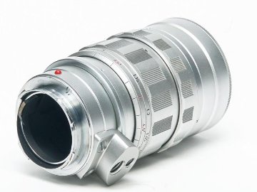 90/2 SUMMICRON L#1741233 (ズミクロン) Rare ライカ M用  距離計連動 レンズフード内臓 専用本革ケース付 の画像