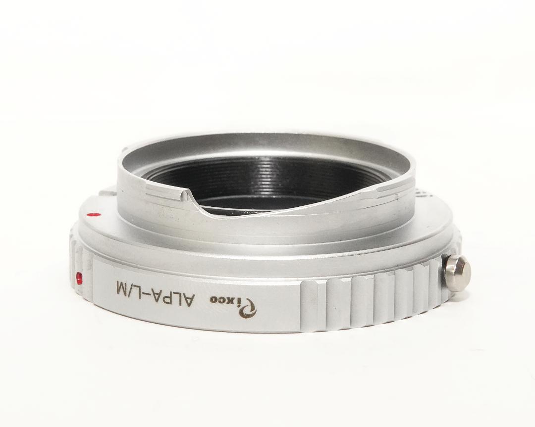 ALPA-Leica Mマウントリング、アルパのレンズをライカMボデーへ使用、 6ビット対応  距離計連動　調整済  新品（艶消しシルバー）の画像