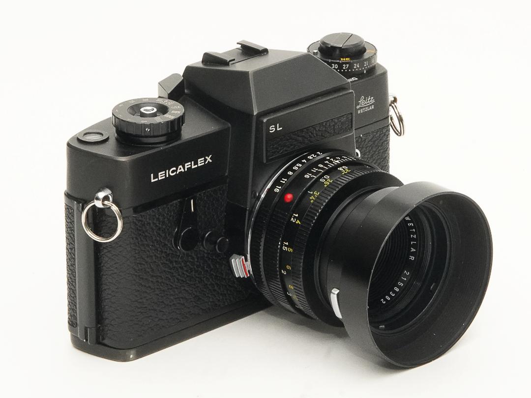ライカフレックスSL black Body (Wetzlar Germany) + 50mm F2 Summicron (Germany) 標準レンズセット、「フィルムカメラ」の画像