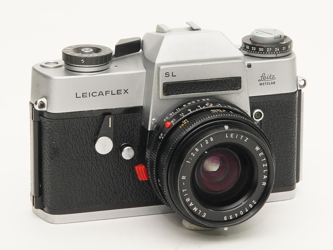 ライカフレックスSL (Wetzlar Germany) + 28mm F2.8 Elmarit(3カム,Germany) 広角レンズセット、「フィルムカメラ」の画像