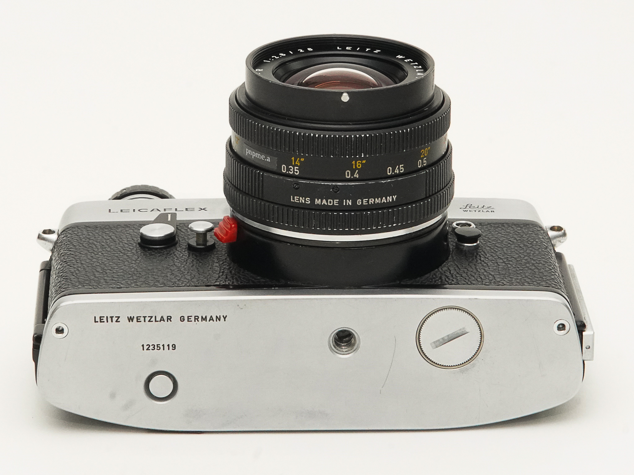 ライカフレックスSL (Wetzlar Germany) + 28mm F2.8 Elmarit(3カム,Germany) 広角レンズセット、「フィルムカメラ」の画像