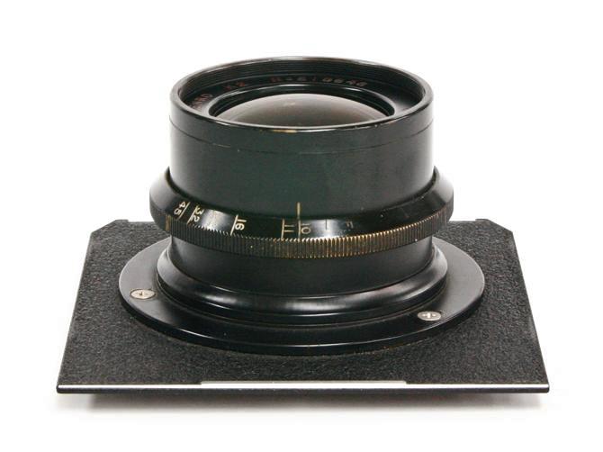 250/10 KENRO-K2 (GOERZ)  バーレルレンズ 真円絞り 軍用レンズ  8×10inカバー の画像