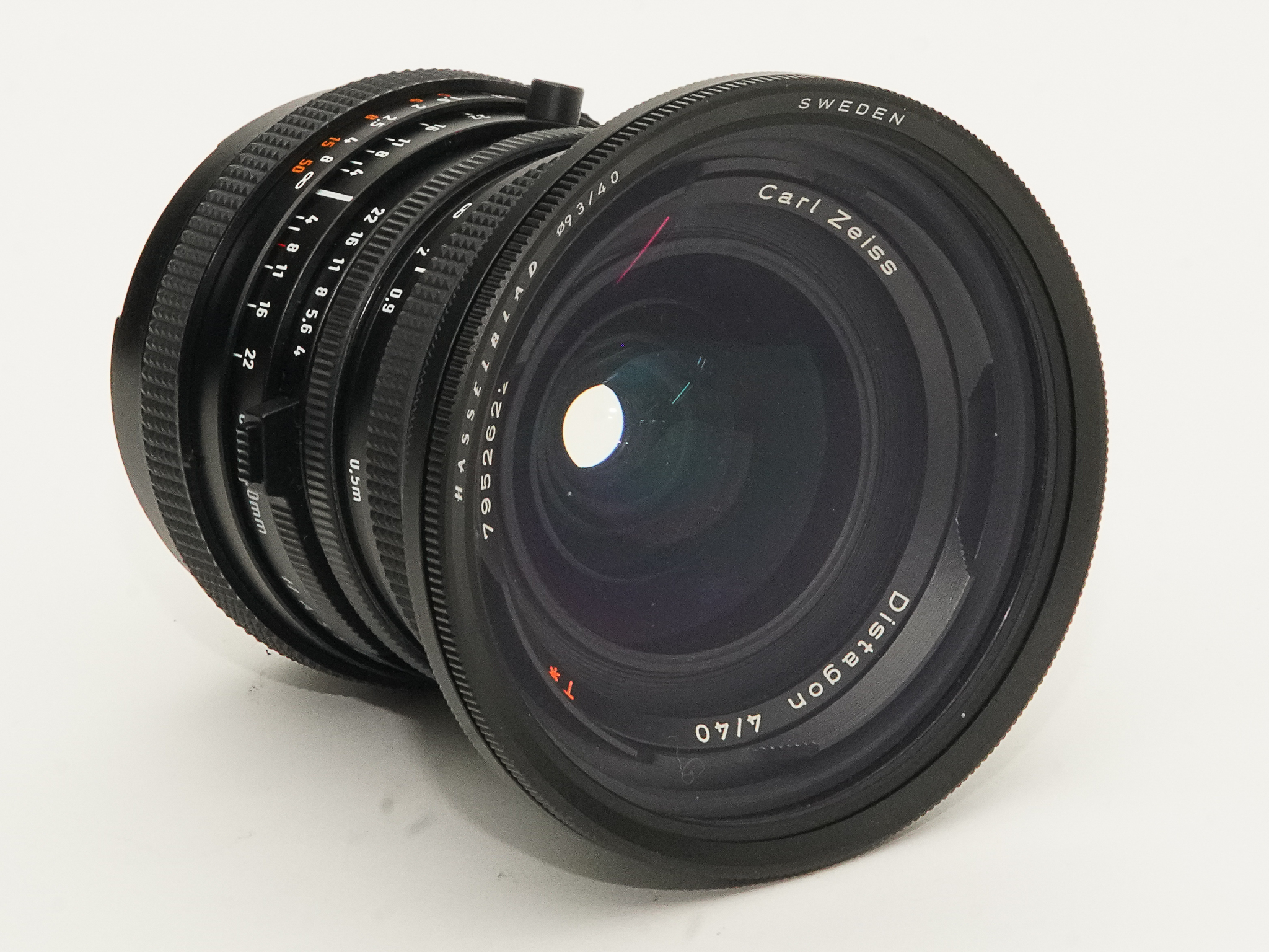 40/4 Distagon FLE T* (CF-レンズ) ハッセルブラッド Vシリーズ用  前後キャップ Prontor Shutter付　L#7952622の画像