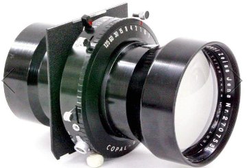 600/8 Tele-Tessar (Carl Zeiss Jena ) 　真円絞り 11×14inカバー 軍用レンズの画像