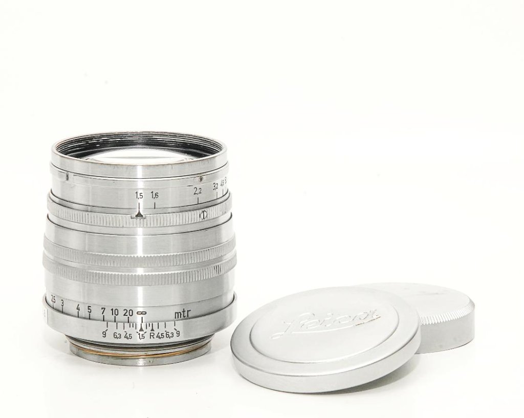50mm F1.5 Xenon S/N375859 Ernst Leitz  Wetzlar ライカスクリュー(L39)用  前後キャップ付  赤元箱付の画像