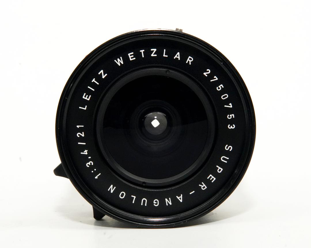 21/3.4 Super Angulon 黒 L#2750753 ライカM用, 専用ファインダー、純正フィルター＆レンズフード付　前後キャップ付 　距離計連動の画像