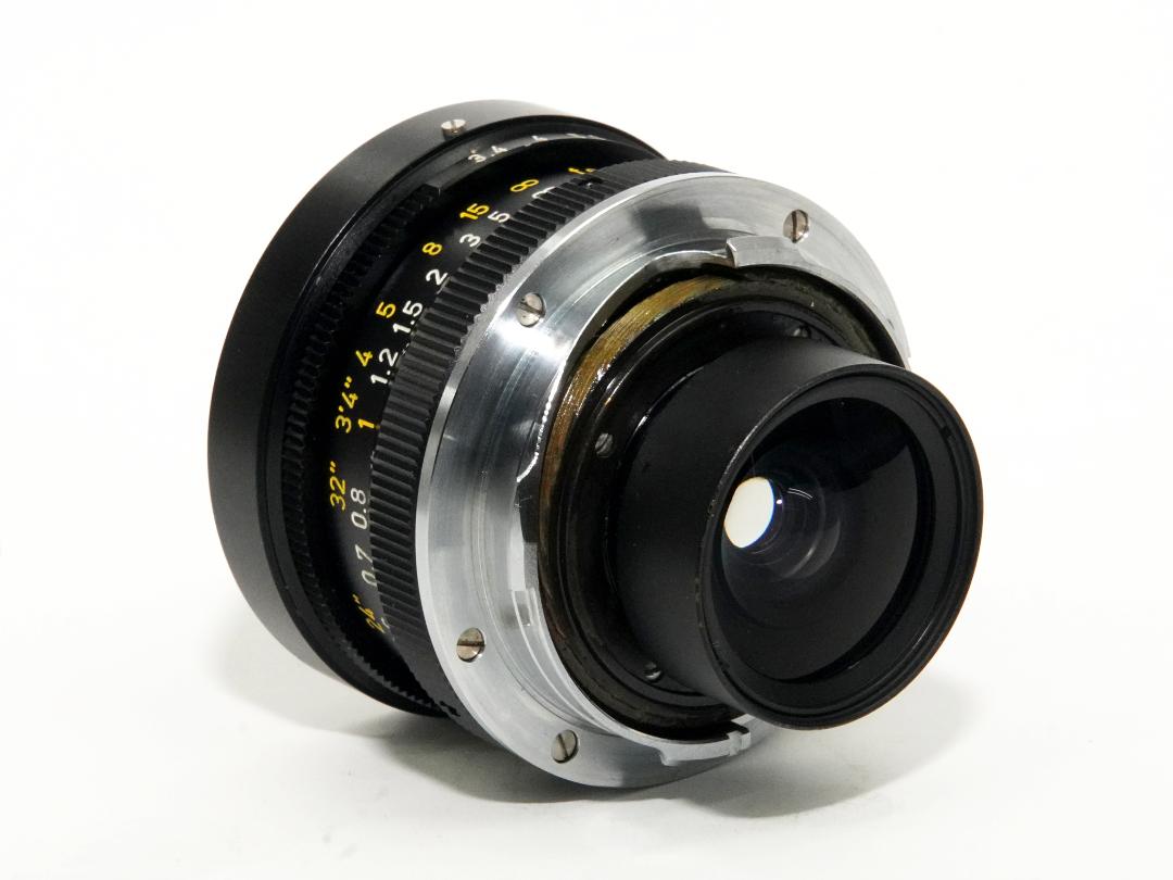 21/3.4 Super Angulon 黒 L#2750753 ライカM用, 専用ファインダー、純正フィルター＆レンズフード付　前後キャップ付 　距離計連動の画像