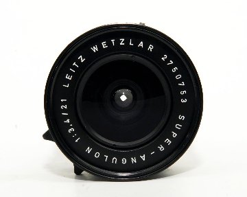 21/3.4 Super Angulon 黒 L#2750753 ライカM用, 専用ファインダー、純正フィルター＆レンズフード付　前後キャップ付 　距離計連動の画像