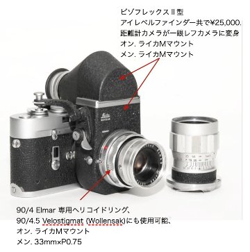 90/4 トリプレット-Elmar S/N2090500  (Germany) ライカM用    距離計連動の画像