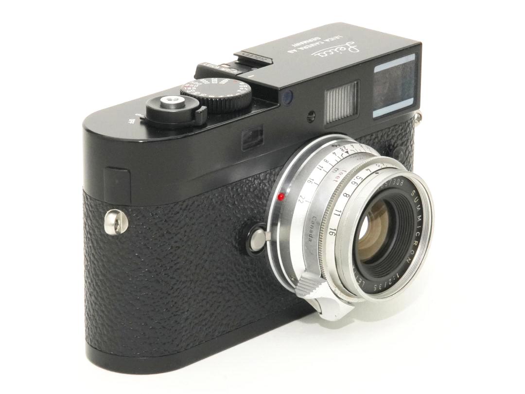 35/2  Summicron  L#1657308、 前後純正レンズキャップ付  Canada製  距離計連動65cm  ライブビューで cmの画像