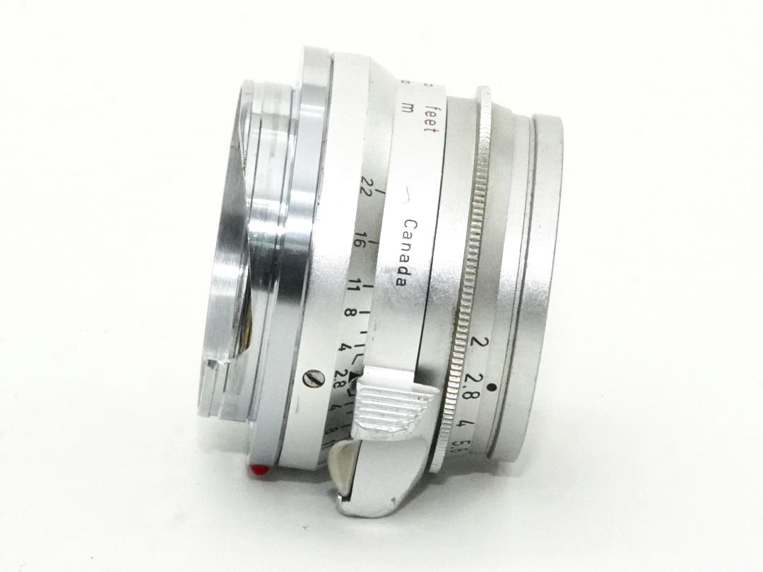35/2  Summicron  L#1657308、 前後純正レンズキャップ付  Canada製  距離計連動65cm  ライブビューで cmの画像