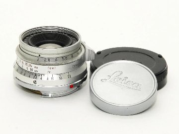 35/2  Summicron  L#1657308、 前後純正レンズキャップ付  Canada製  距離計連動65cm  ライブビューで cmの画像