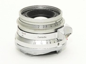 35/2  Summicron  L#1657308、 前後純正レンズキャップ付  Canada製  距離計連動65cm  ライブビューで cmの画像