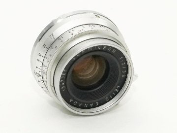 35/2  Summicron  L#1657308、 前後純正レンズキャップ付  Canada製  距離計連動65cm  ライブビューで cmの画像