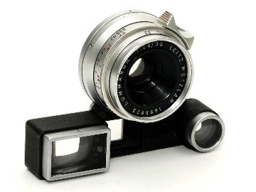 35/2.8 Summaron S/N.1695823 ライカM用、 メガネ付き、 前後キャップ付,　∞でロック、1stの画像